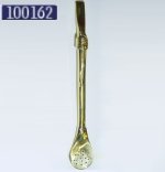 Bronze Bombilla for Hot Yerba Mate tea 