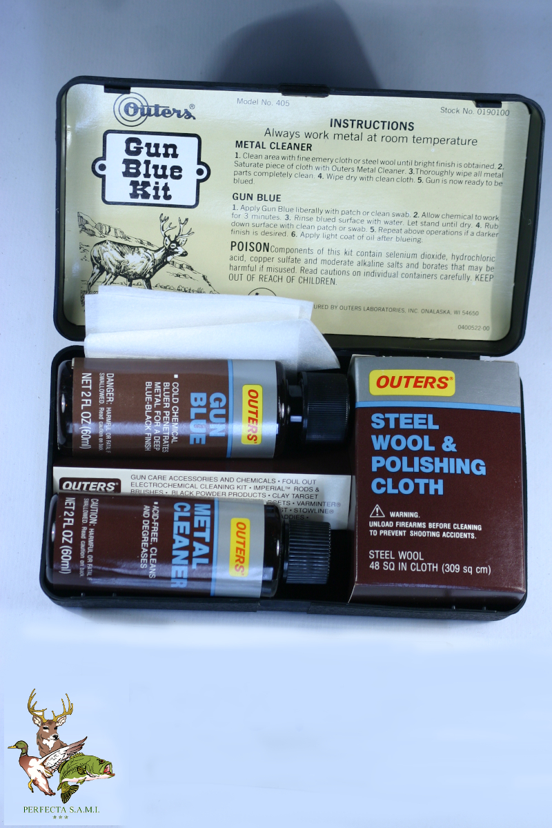 Gun Blue Kit Outers Mini Kit 405 equipo pavonador en frio M.42024. Perfecta S.A.M.I. - Asuncion - Paraguay