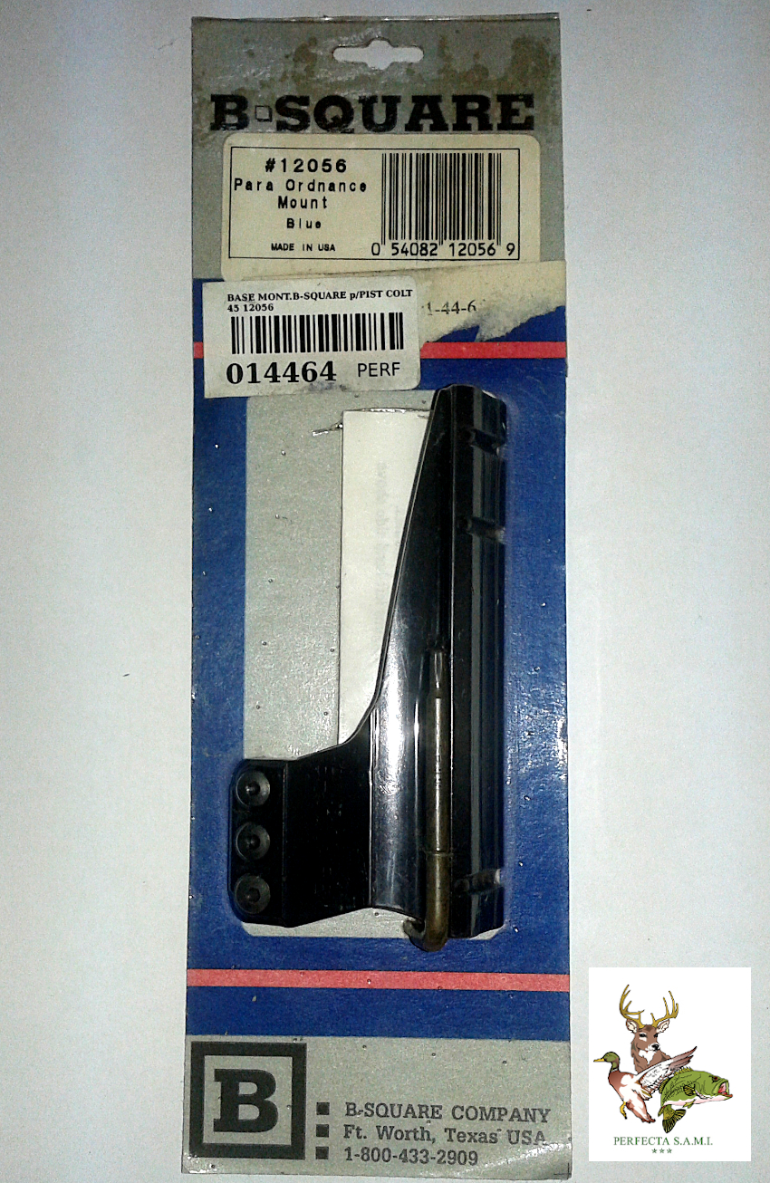 Base Montura B-Square Para Pistola Colt 45 y Para-Ordnance 12056. Perfecta S.A.M.I. - Asuncion - Paraguay