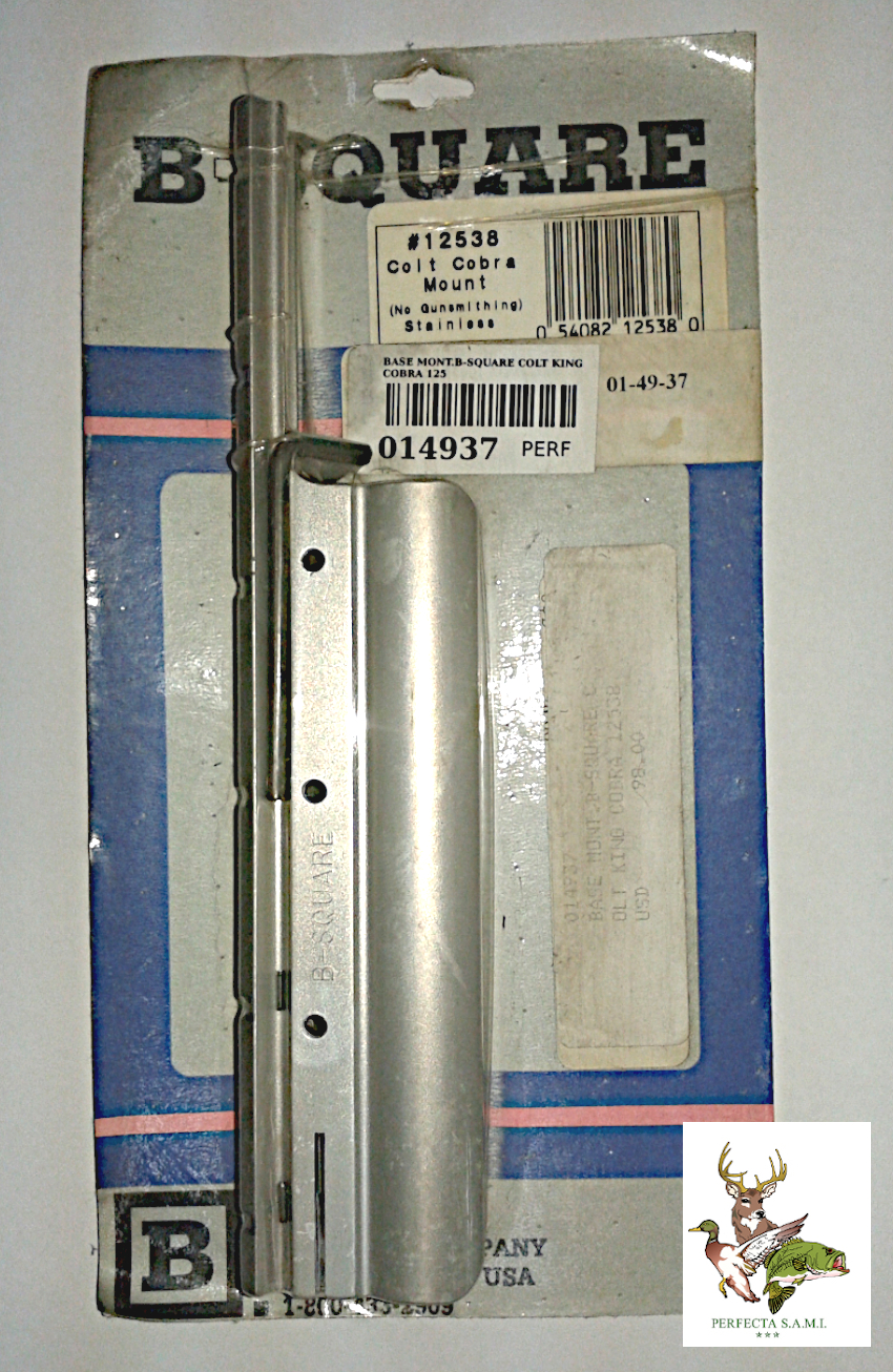 Base B-Square para mira telescopica para Revolver Colt King Cobra 12538. Perfecta S.A.M.I. - Asuncion - Paraguay