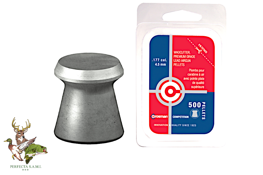 Balin Aire Comprimido Crosman 4.5MM WADCUTTER Plastico x500 7577. Perfecta S.A.M.I. - Asuncion - Paraguay