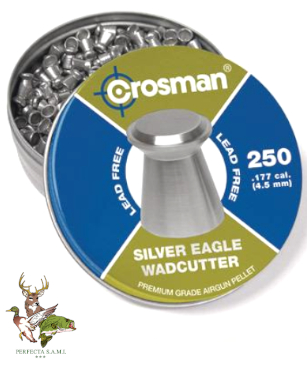 Balin Aire Comprimido Crosman 4.5MM Sin Plomo 250 x Lata LF177W. Perfecta S.A.M.I. - Asuncion - Paraguay