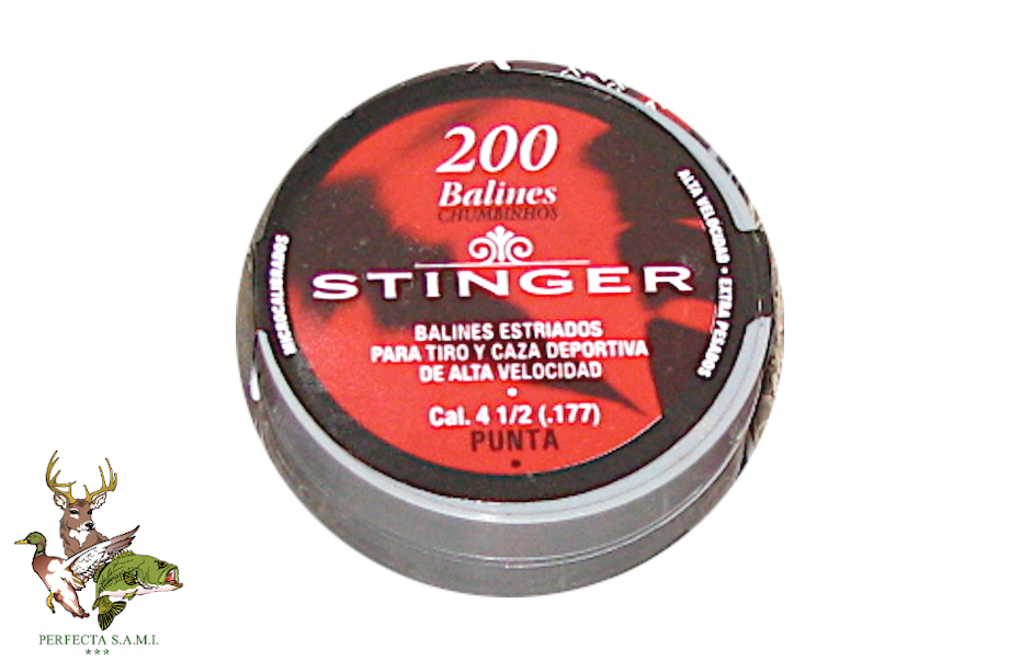 Balines Aire Comprimido Stinger 4.5MM Punta Conica Plastico x200 M.15005. Perfecta S.A.M.I. - Asuncion - Paraguay