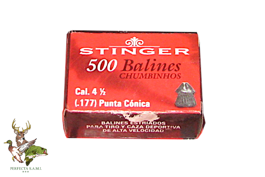 Balines Aire Comprimido Stinger 4.5MM Match Carton x500 M.15004. Perfecta S.A.M.I. - Asuncion - Paraguay