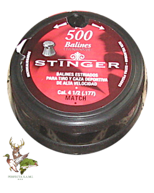Balines Aire Comprimido Stinger 4.5MM Match Plastico x500 M.21104. Perfecta S.A.M.I. - Asuncion - Paraguay