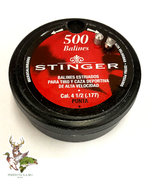 Balines Aire Comprimido Stinger 4.5MM Punta Conica Plastico x500 M.10004. Perfecta S.A.M.I. - Asuncion - Paraguay
