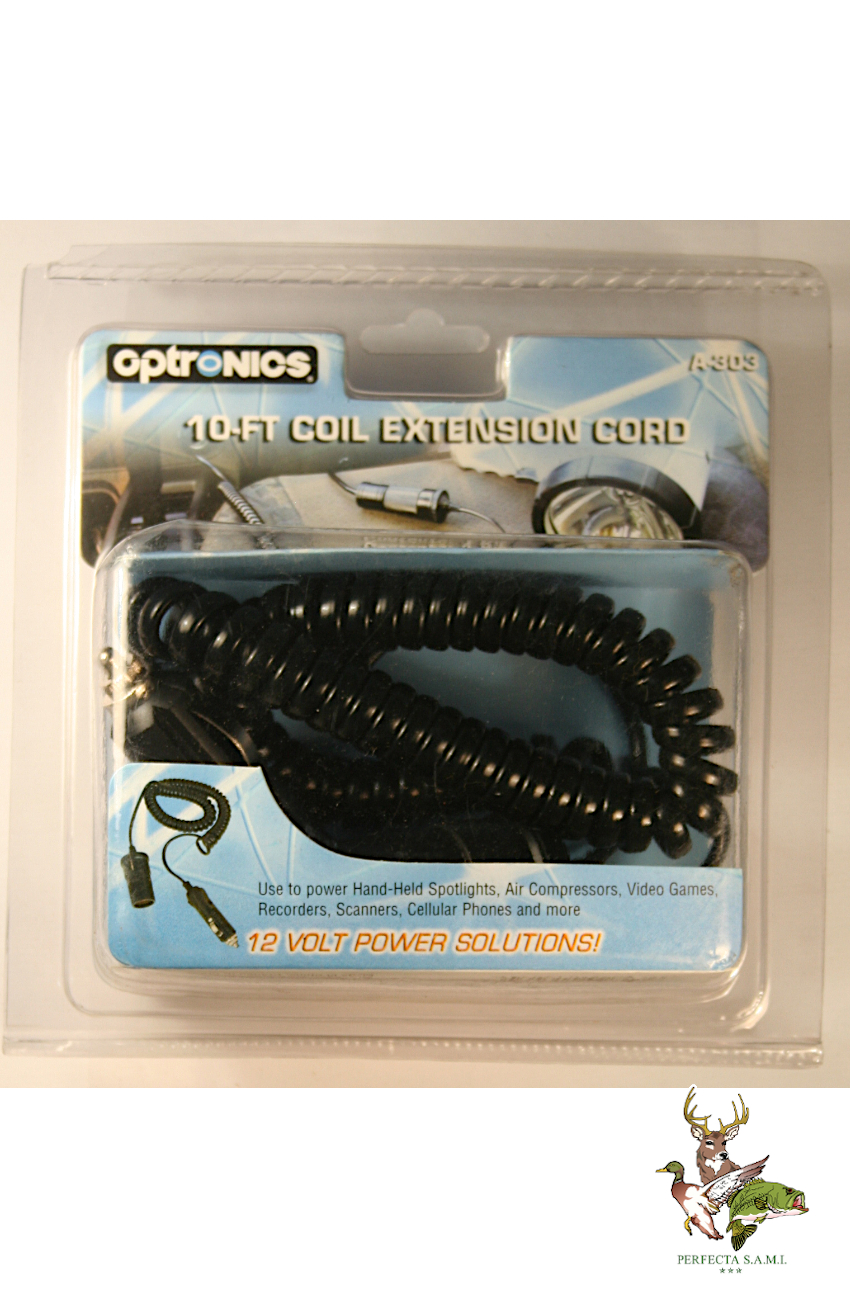 Cable Extension Faro Cazador Optronics para bateria vehiculo 12 volts 3mt. Perfecta S.A.M.I. - Asuncion - Paraguay